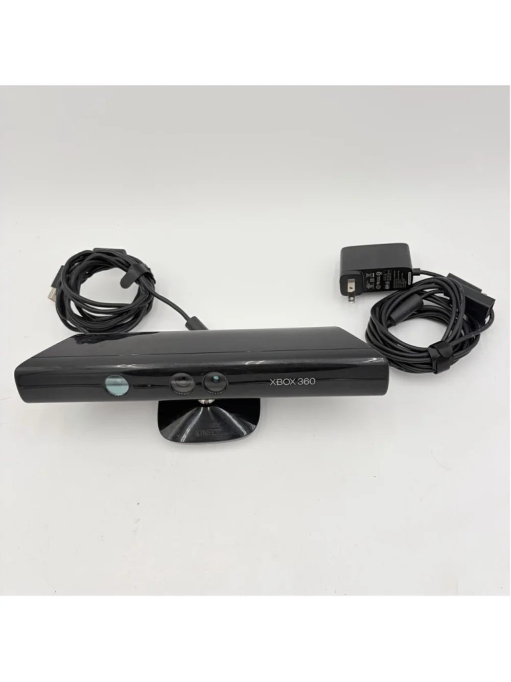 Microsoft Xbox 360 Kinect Motion Sensor Camera Black w/ USB Cable & AC Adapter